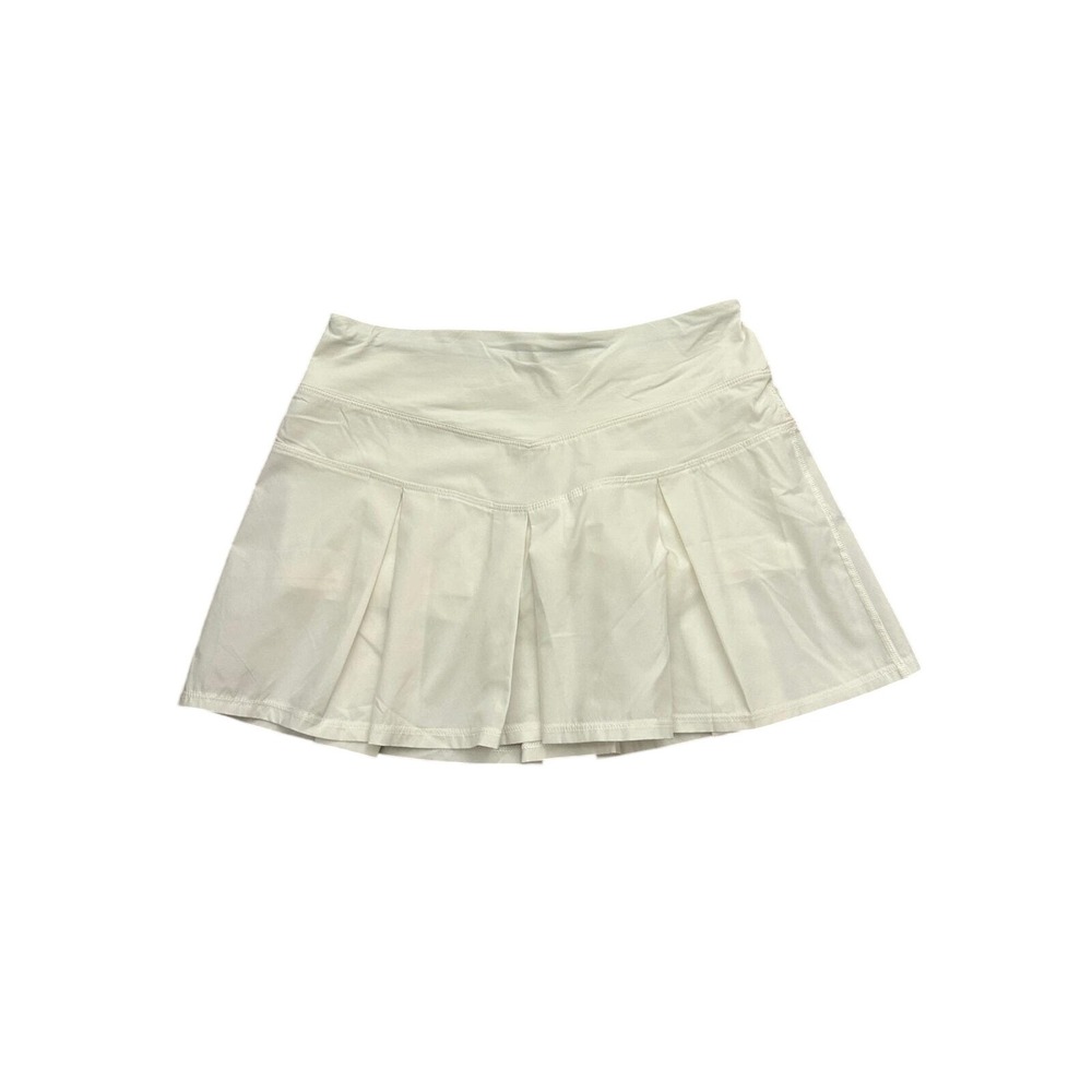 Zyia Active Pleated Skort Womens M‎ Cream Excellent Tennis Golf Athletic Skirt